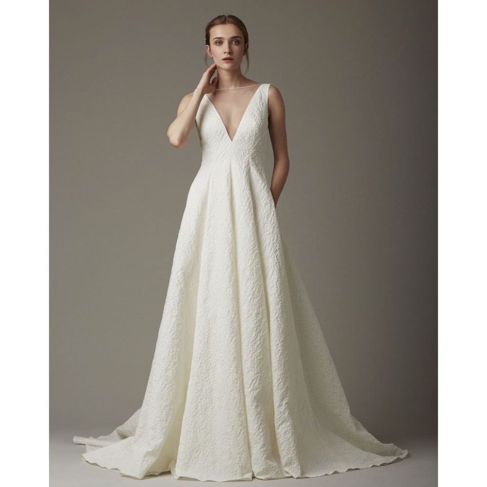LELA ROSE THE STREAM WEDDING DRESS US 8 $5650